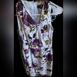 Alex Marie Purple and Green Floral Dress